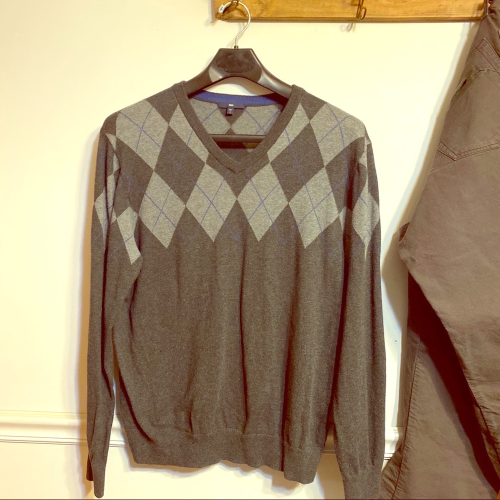 Gap Argyle V-Neck Men’s Sweater
